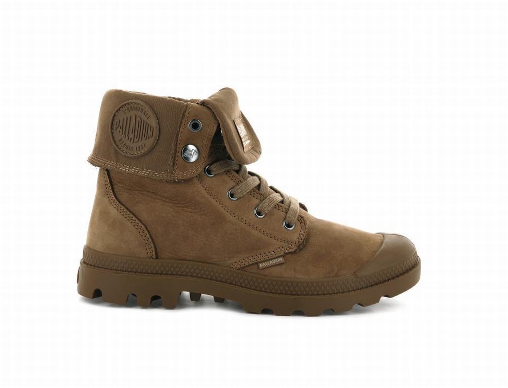 Palladium Pampa Baggy Nubuck Damen Stiefel DunkelBraun ||692548-GXQ||